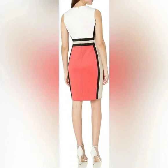 Calvin Klein Color Block Dress Size 4 - Picture 4 of 9